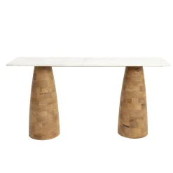 Consola de mármol Paz 150x40x78cm Clau&Chloe^Casa Viva New