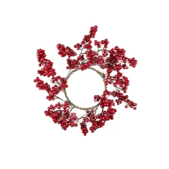 Corona decorativa bayas rojas Ø25cm^Casa Viva