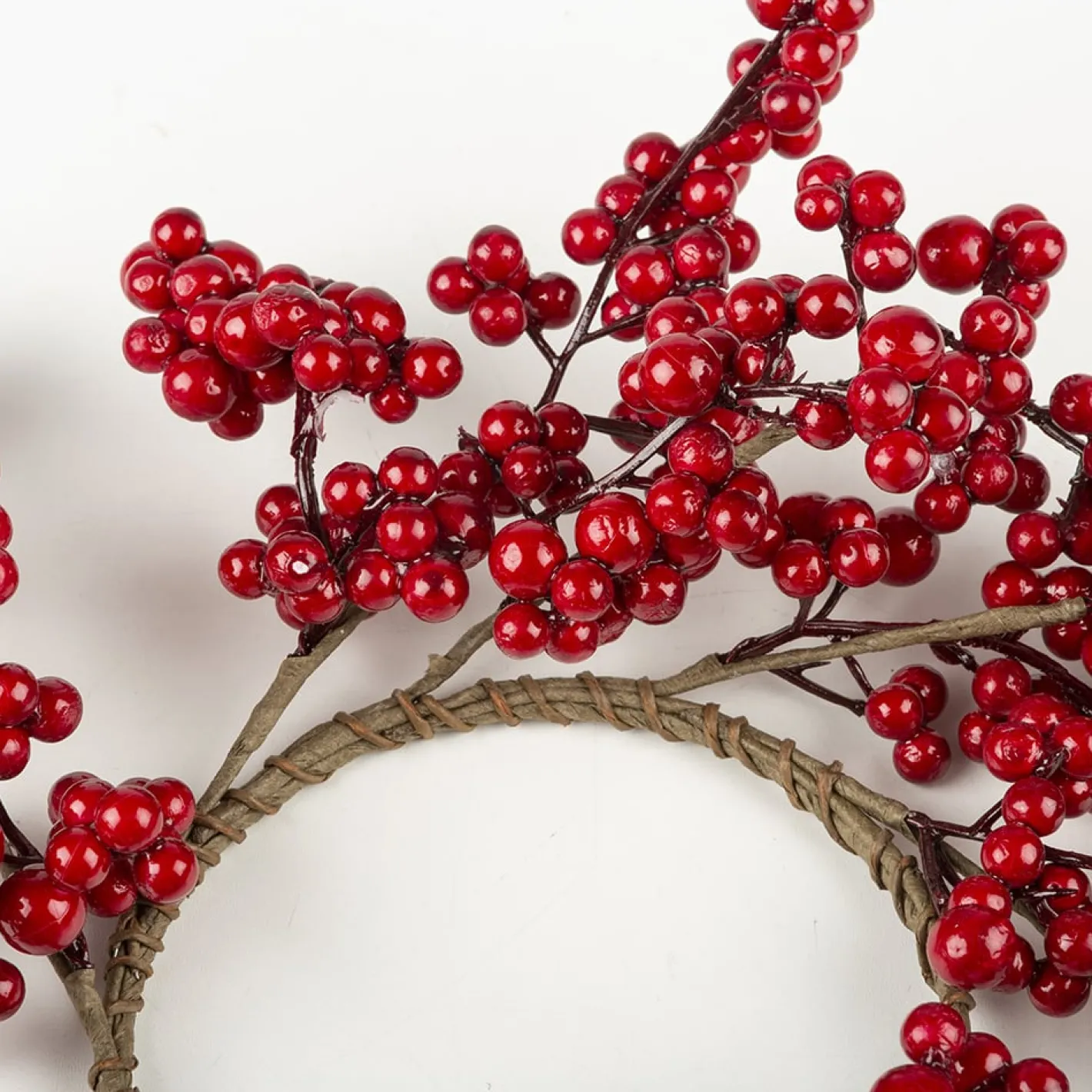 Corona decorativa bayas rojas Ø25cm^Casa Viva