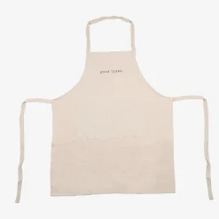 Delantal de cocina de algodón beige 80x70cm^Casa Viva Online