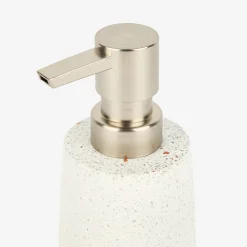 Dispensador de jabón de baño de poliresina granito Ø6x17cm^Casa Viva