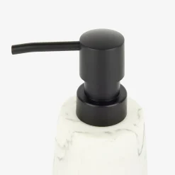 Dispensador de jabón de baño efecto mármol Fem Ø8x19cm^Casa Viva Online