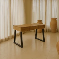 Escritorio de madera de acacia Jaipur 120x60x80cm^Casa Viva Online