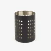 Escurrecubiertos de acero inoxidable negro Ø11x13cm^Casa Viva New