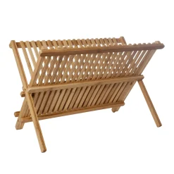 Escurreplatos plegable de bambú 42x32x26cm^Casa Viva Clearance