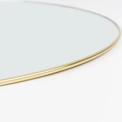 Espejo de pared redondo de metal dorado Orión Ø55cm^Casa Viva Clearance
