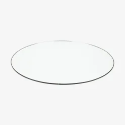 Espejo de pared redondo de metal negro Ø55cm^Casa Viva Clearance