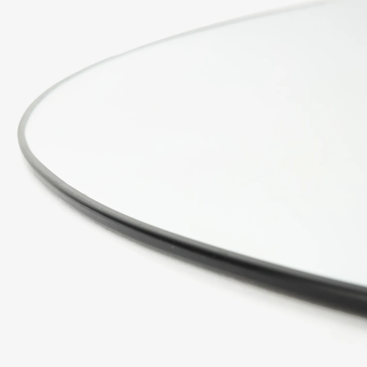 Espejo de pared redondo de metal negro Ø55cm^Casa Viva Clearance