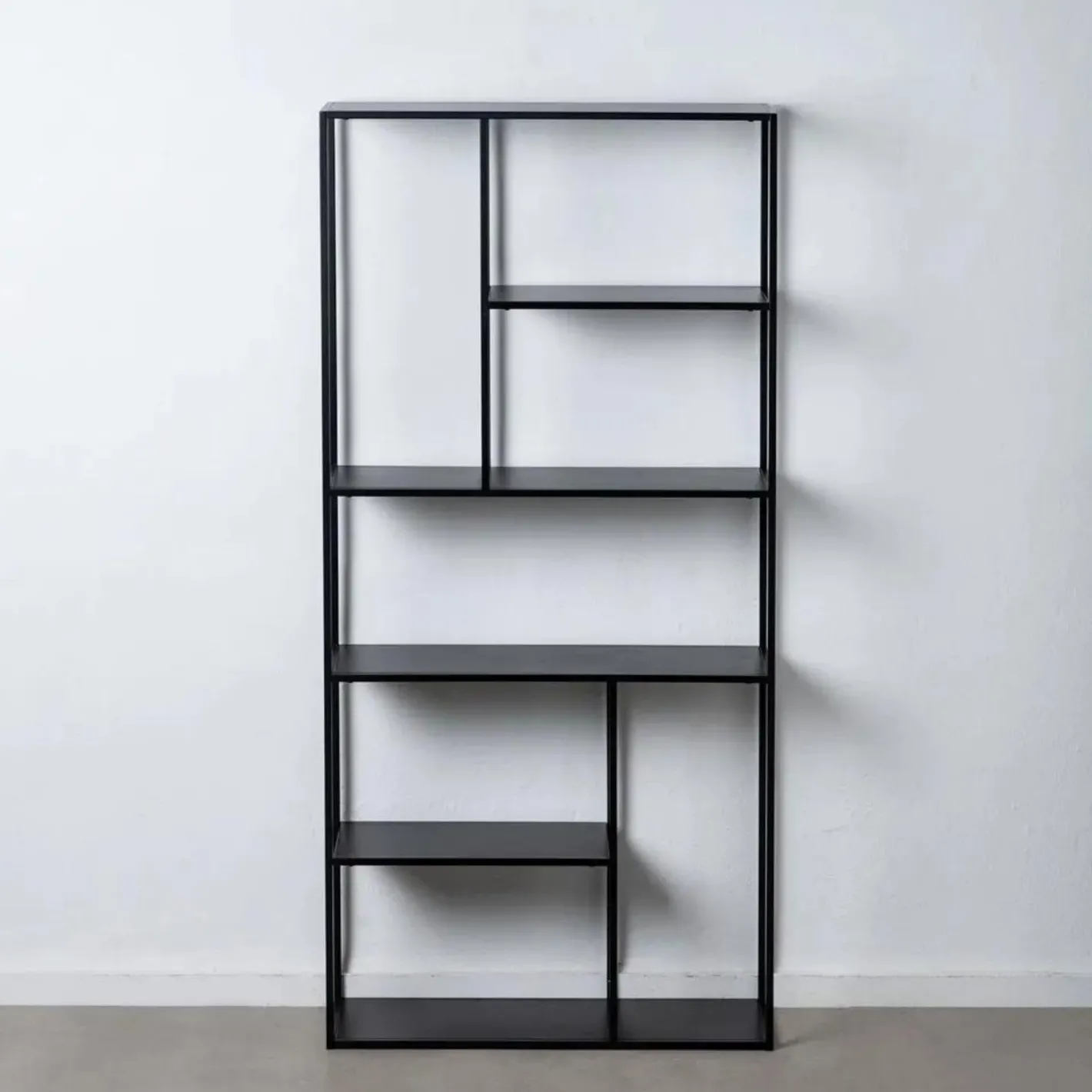 Estantería de acero negro Calista 90x30x188cm^Casa Viva Online