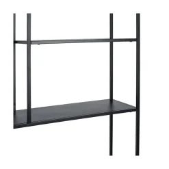 Estantería de acero negro Calista 90x30x188cm^Casa Viva Online