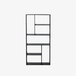 Estantería de acero negro Calista 90x30x188cm^Casa Viva Online