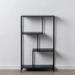 Estantería de metal negro Calista 65x25x110cm^Casa Viva Online