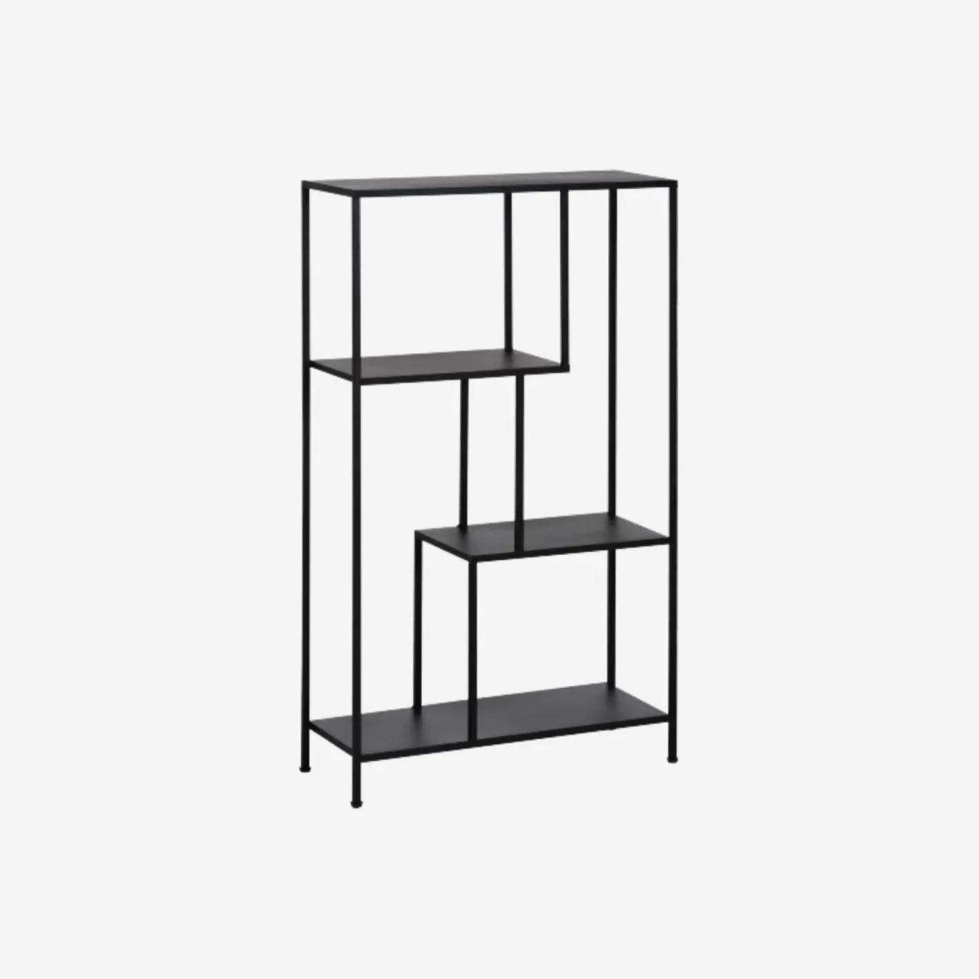 Estantería de metal negro Calista 65x25x110cm^Casa Viva Online