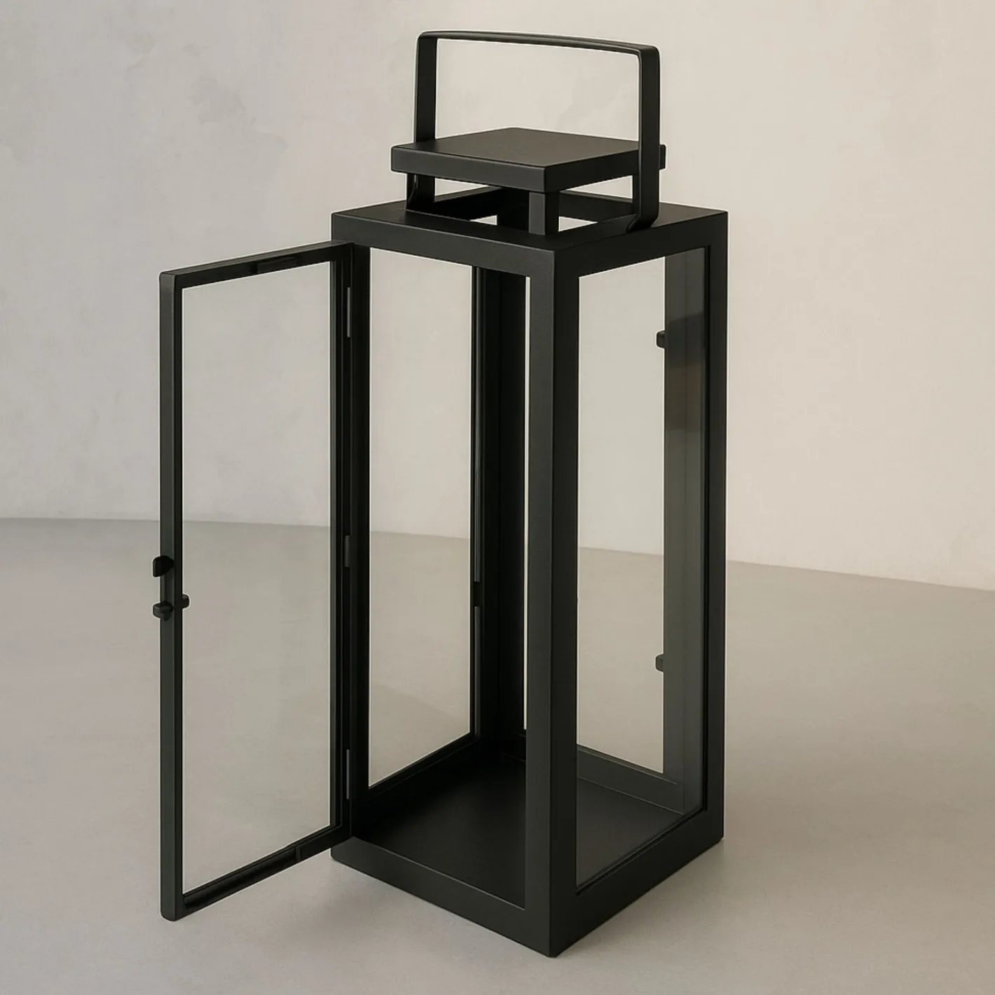 Farol de metal negro Calin 35cm^Casa Viva New