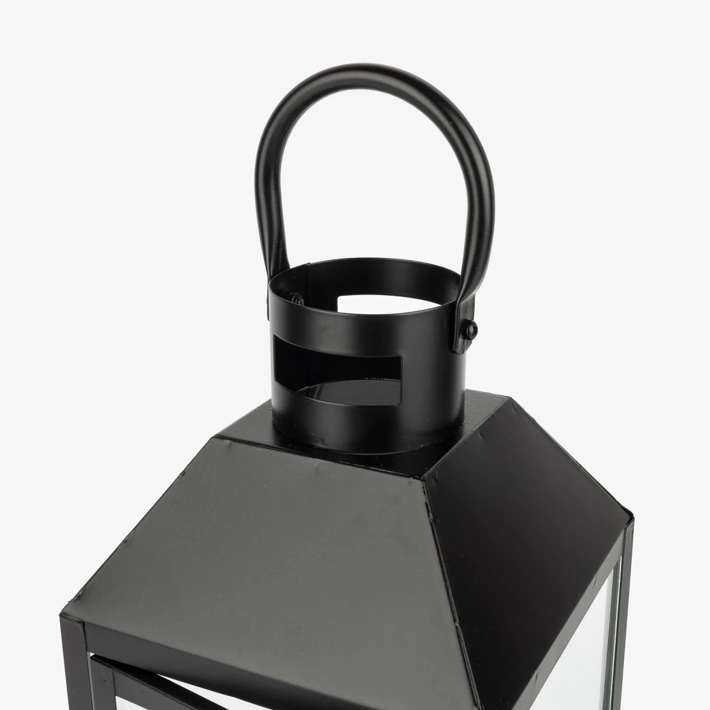 Farol de metal negro Fenjer Ø15x39cm^Casa Viva