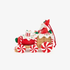 Figura decorativa de dolomita Santa Claus en tren 10,5cm^Casa Viva Outlet
