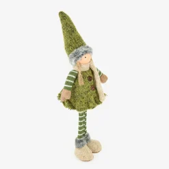 Figura decorativa Muñeca de pie verde 45cm^Casa Viva Clearance