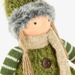 Figura decorativa Muñeca de pie verde 45cm^Casa Viva Clearance
