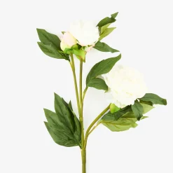 Flor artificial peonia blanca 72cm^Casa Viva Discount