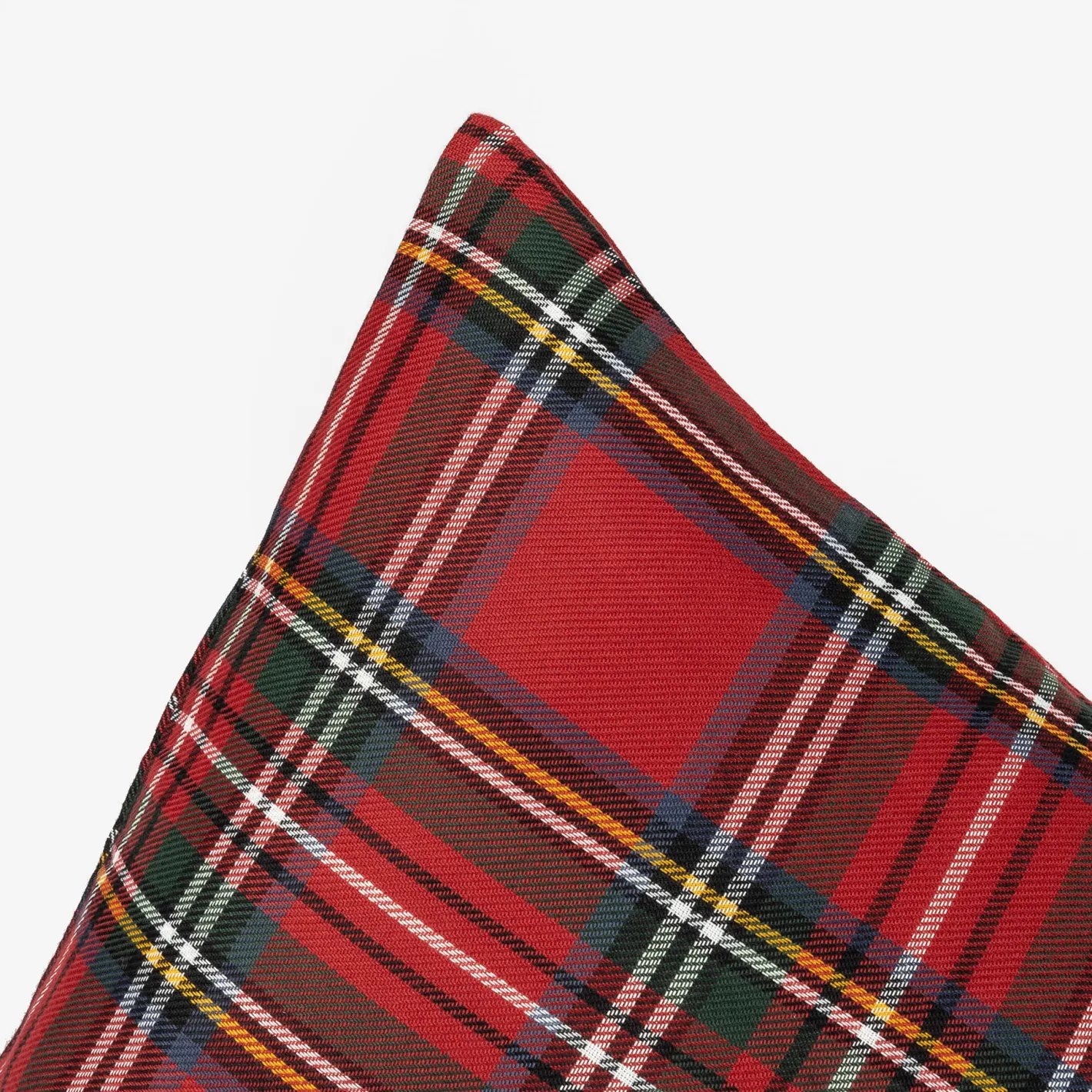 Funda cojín roja tartán 45x45cm^Casa Viva New