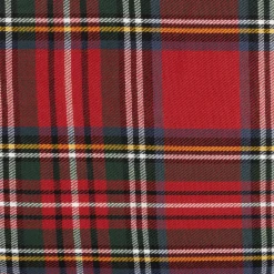 Funda cojín roja tartán 45x45cm^Casa Viva New