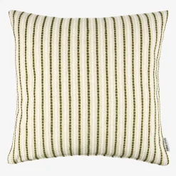 Funda de cojín beige y oliva Olan 45x45cm^Casa Viva