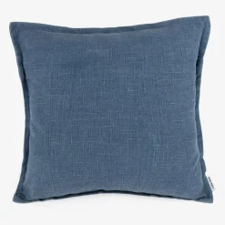 Funda de cojín de algodón azul Frida 45x45cm^Casa Viva Online