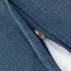 Funda de cojín de algodón azul Frida 45x45cm^Casa Viva Online