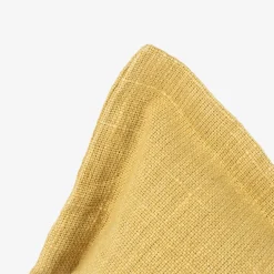 Funda de cojín de algodón amarilla Frida 40x35cm^Casa Viva Sale