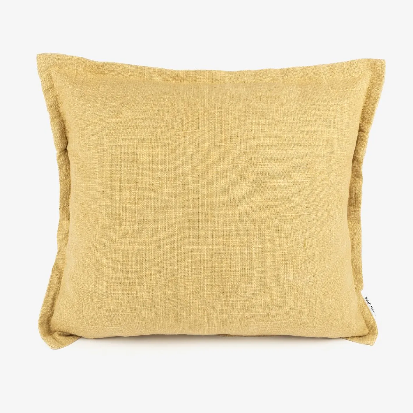 Funda de cojín de algodón amarilla Frida 45x45cm^Casa Viva Online