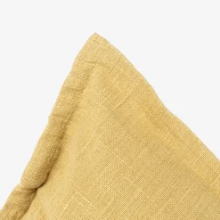 Funda de cojín de algodón amarilla Frida 45x45cm^Casa Viva Online