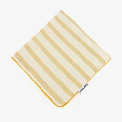 Funda de cojín de algodón con rayas amarillas Niza 45x45cm^Casa Viva Best