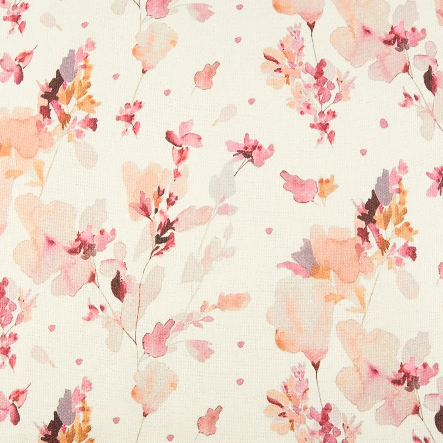 Funda de cojín de algodón cuadrada rosa Florisa 45x45cm^Casa Viva Best