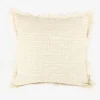 Funda de cojín de algodón con flecos Cuzco 45x45cm^Casa Viva Discount