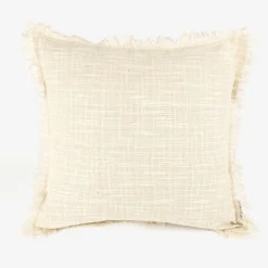 Funda de cojín de algodón con flecos Cuzco 45x45cm^Casa Viva Discount