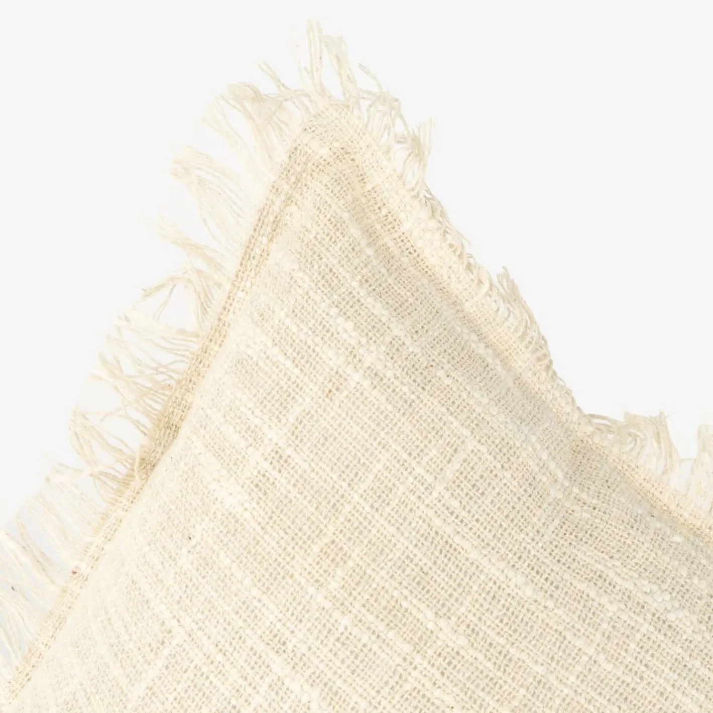 Funda de cojín de algodón con flecos Cuzco 45x45cm^Casa Viva Discount