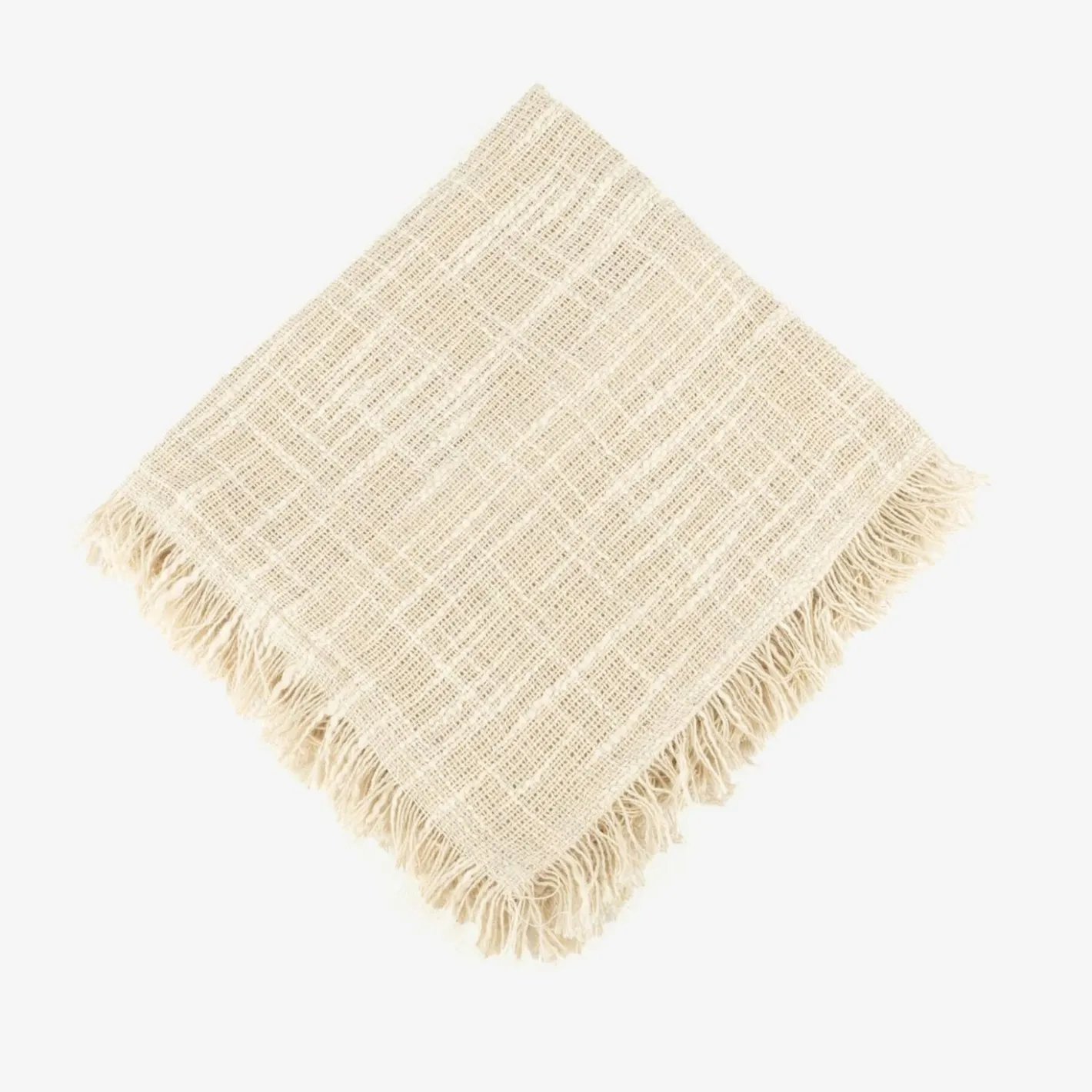 Funda de cojín de algodón con flecos Cuzco 45x45cm^Casa Viva Discount