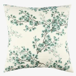 Funda de cojín de algodón cuadrada azul Bluira 45x45cm^Casa Viva New