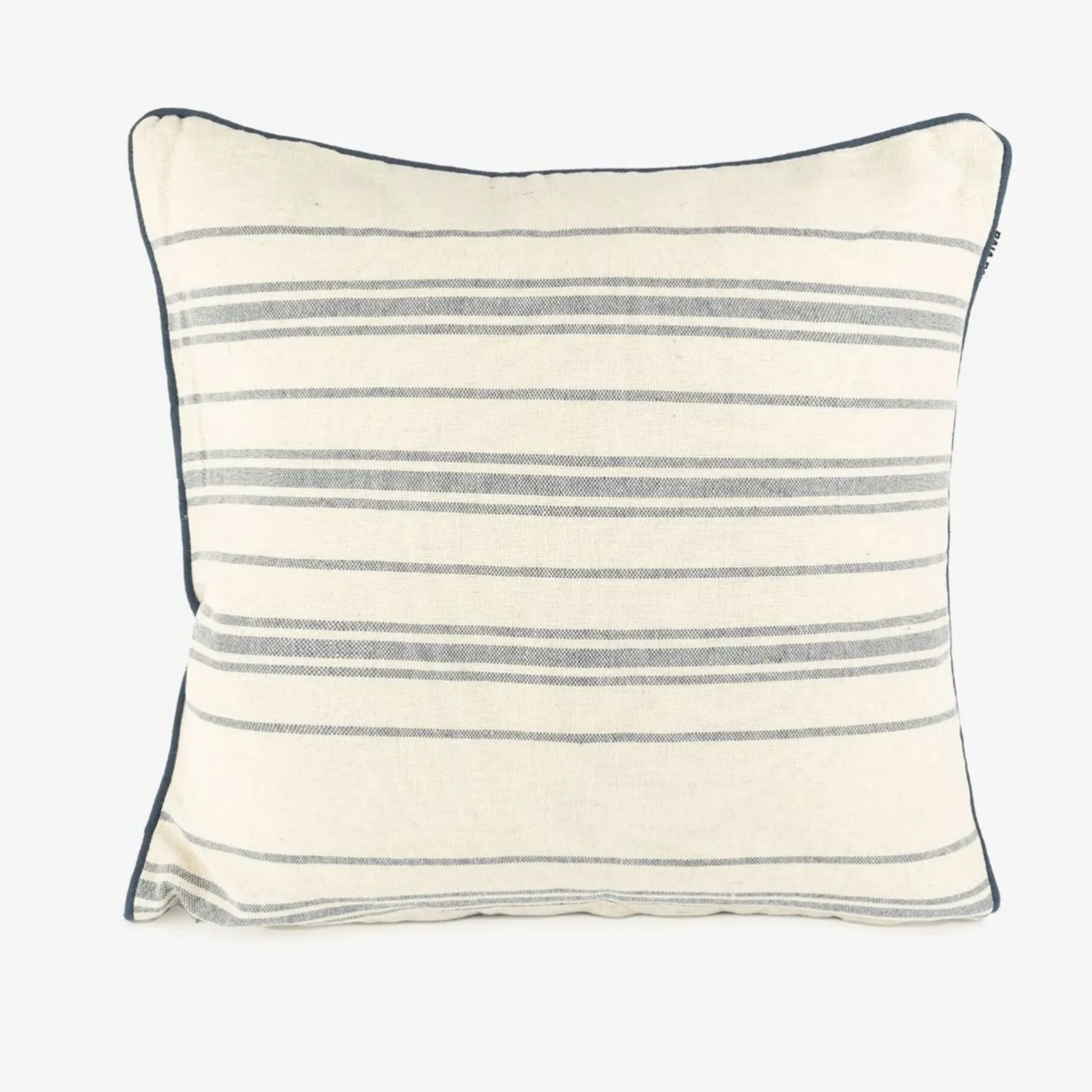Funda de cojín de algodón con rayas azules Niza 45x45cm^Casa Viva New