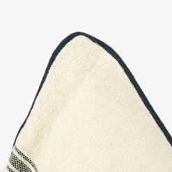 Funda de cojín de algodón con rayas azules Niza 30x45cm^Casa Viva