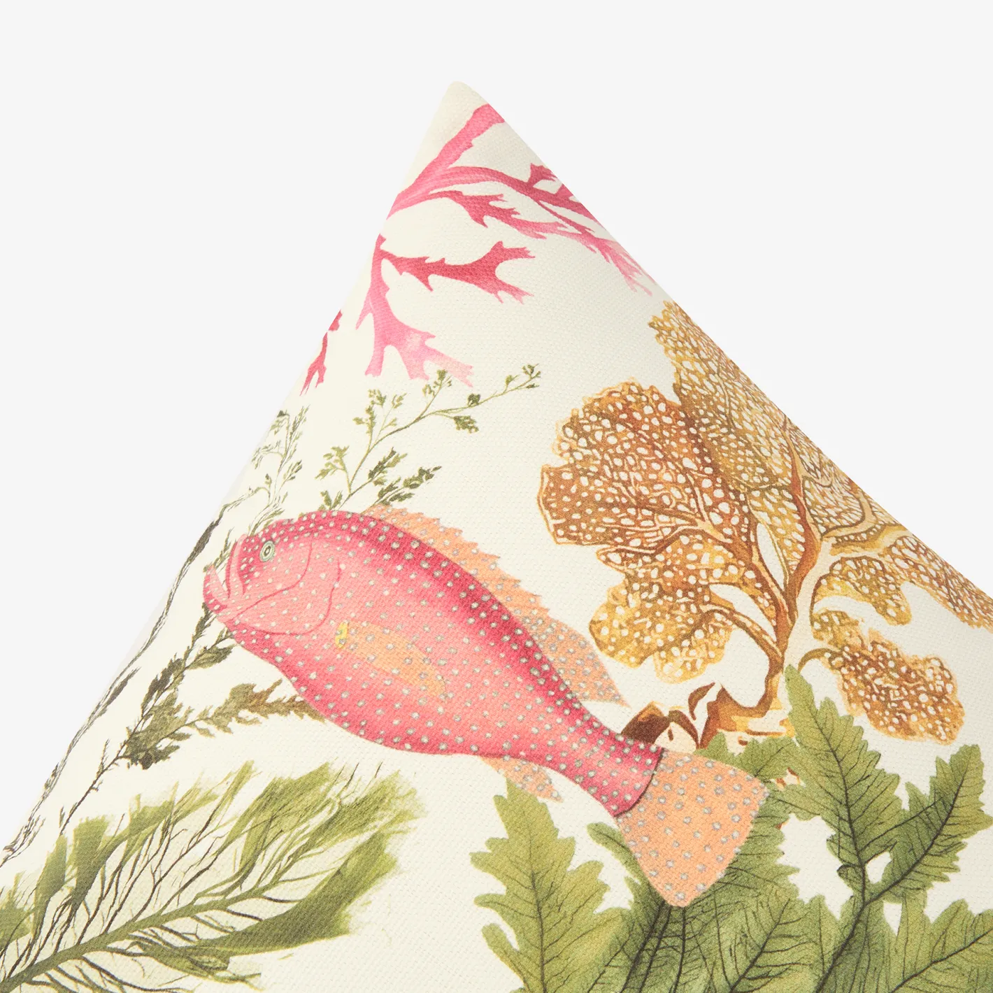 Funda de cojín de algodón cuadrada Coralia 45x45cm^Casa Viva New