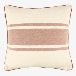 Funda de cojín de algodón rayas cobre Niza 45x45cm^Casa Viva