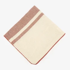 Funda de cojín de algodón rayas cobre Niza 45x45cm^Casa Viva