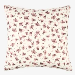 Funda de cojín de algodón rosa Amapola 45x45cm^Casa Viva Discount