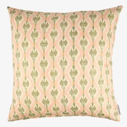 Funda de cojín de algodón rosa claro Ikat 45x45cm^Casa Viva Outlet