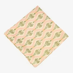 Funda de cojín de algodón rosa claro Ikat 45x45cm^Casa Viva Outlet