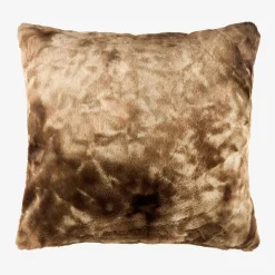 Funda de cojín de franela marrón Yakutia 45x45cm^Casa Viva