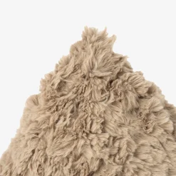 Funda de cojín de pelo beige 45x45cm^Casa Viva Discount