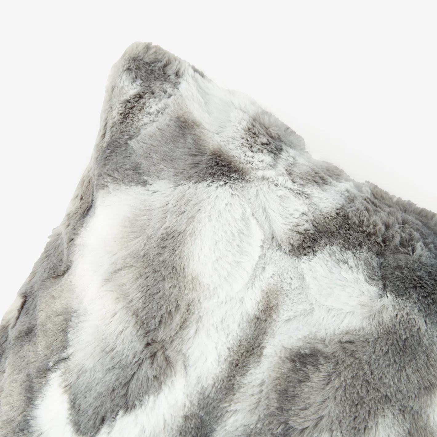 Funda de cojín de pelo gris 45x45cm^Casa Viva Outlet