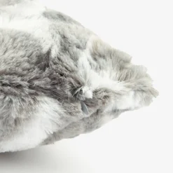 Funda de cojín de pelo gris 45x45cm^Casa Viva Outlet